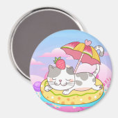 Cute Cat Magneet (Voorkant / Achterkant)