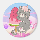 Cute Cat Magneet (Voorkant)