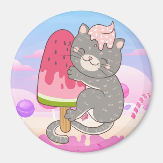 Cute Cat Magneet (Voorkant)