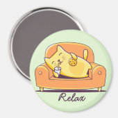 Cute Cat Magnet Magneet (Voorkant / Achterkant)