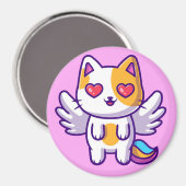 Cute Cat Magnet Magneet (Voorkant / Achterkant)
