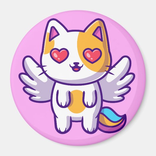 Cute Cat Magnet Magneet (Voorkant)