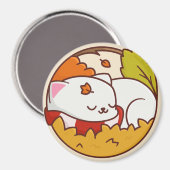 Cute Cat Magnet Magneet (Voorkant / Achterkant)