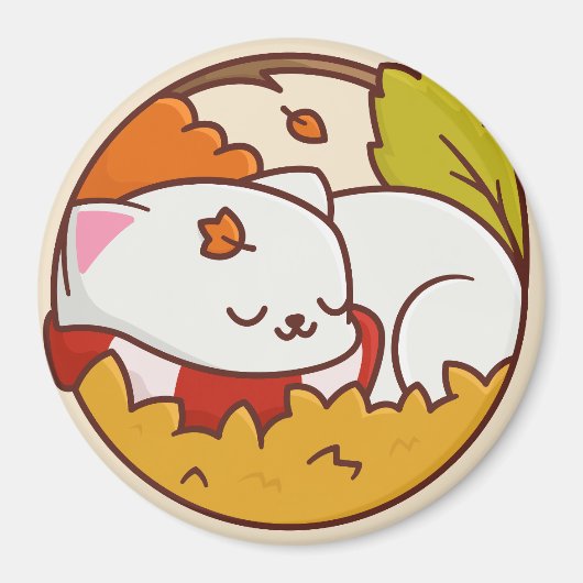 Cute Cat Magnet Magneet (Voorkant)