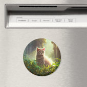 Cute Cat Magnet Magneet (Insitu (Vaatwasser))