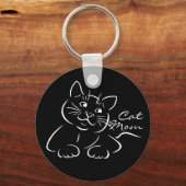 Cute Cat Mam Cool Cat Sleutelhanger (Voorkant)
