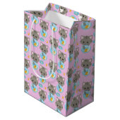 Cute Cat Medium Cadeauzakje (Achterkant Gekanteld)