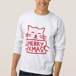 Cute Cat Merry Xmas Trui