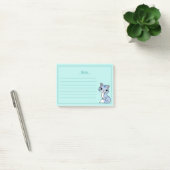 Cute Cat met Lijnen Post-it Notities Post-it® Notes (Kantoor)