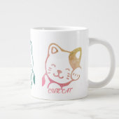 Cute Cat-Mok Extra Grote Beker (Rechts)