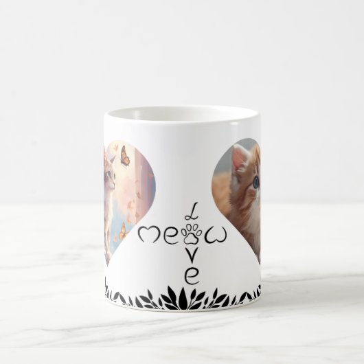 Cute cat  mug coffee (Centre)