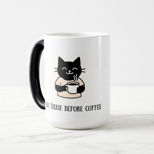Cute Cat Mug – Funny Coffee Cup for Cat Lovers (Devant gauche)
