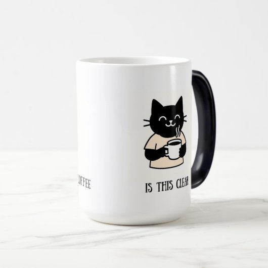Cute Cat Mug – Funny Coffee Cup for Cat Lovers (Devant droit)