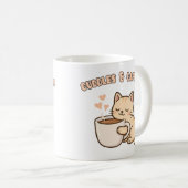 Cute Cat Mug – Funny Coffee Lover Gift (Devant droit)