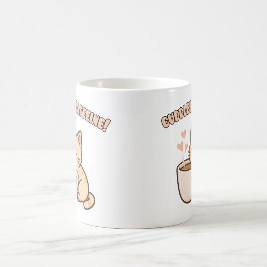 Cute Cat Mug – Funny Coffee Lover Gift (Centre)
