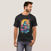 Cute Cat Music Notes Musician 3 T-shirt (Voorkant volledig)