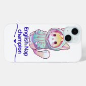 Cute Cat Nap Champion Too T-Shirt Case-Mate iPhone Case (Achterkant (horizontaal))