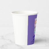 Cute Cat Nap Champion Too T-Shirt Papieren Bekers (Rechts)