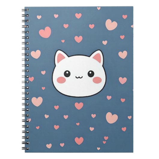 Cute Cat Notebook Notitieboek (Voorkant)