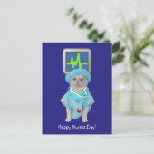 Cute Cat Nurses Day Briefkaart (Staand voorkant)