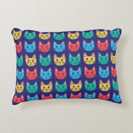 Cute Cat Pattern Accent Kussen