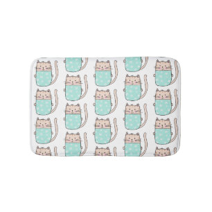 Cute Cat Pattern Badmat