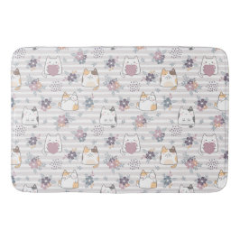 Cute cat pattern badmat