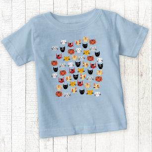 Cute Cat Pattern Blue