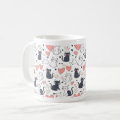 Cute Cat Pattern Mug (Devant gauche)