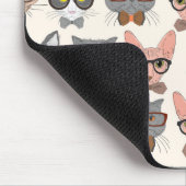 Cute Cat Pattern Muismat (Hoek)