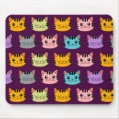 Cute Cat Pattern Muismat (Voorkant)