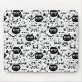 Cute Cat Pattern Muismat (Voorkant)