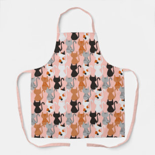 Cute Cat Pattern on Blush Pink Schort