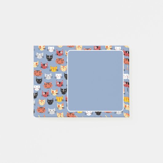 Cute Cat Pattern Post-it® Notes (Voorkant)
