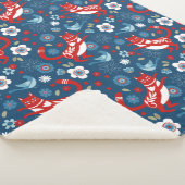 Cute Cat Pattern Sherpa Deken (3/4)