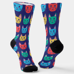 Cute Cat Pattern Sokken