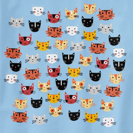 Cute Cat Pattern T-shirt