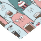 Cute Cat Pattern Tafelkleed (Gekanteld)