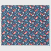 Cute Cat Pattern Wrapping Paper Cadeaupapier (Vlak)