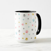Cute cat Paws Mug Mok (Voorkant rechts)