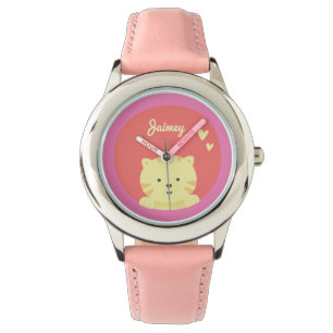 Cute Cat - Personalized Kinder Watch Horloge