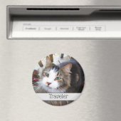 Cute Cat Pet Lovers Creëer uw eigen aangepaste mag Magneet (Insitu (Vaatwasser))