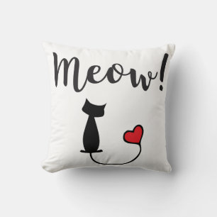 CUTE CAT PILLOW KUSSEN