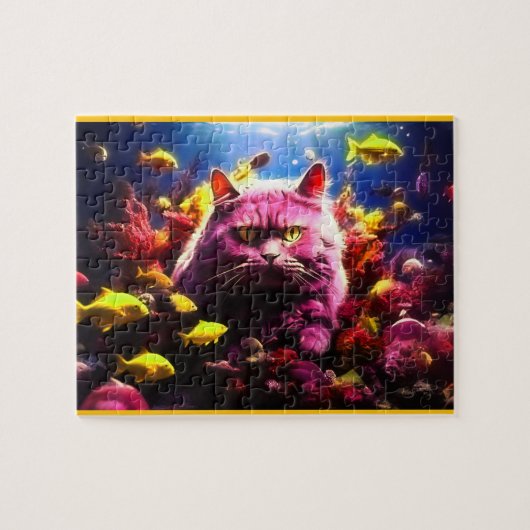Cute Cat Puzzle Legpuzzel (Horizontaal)