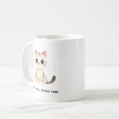 Cute Cat Quote Coffee Mug (Devant gauche)