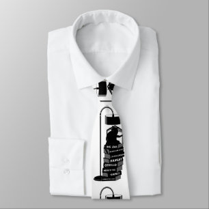 Cute Cat Reading Shakespeare Plays Stropdas