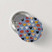 Cute Cat Ronde Button 3,2 Cm (Voorkant /achterkant)