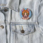 Cute Cat Ronde Button 5,7 Cm (In situ)