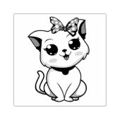 Cute Cat Rubberstempel (Afrduk)