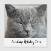 Cute Cat Sending Holiday Love (Voorkant)